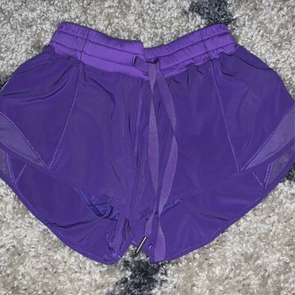 Purple lululemon shorts